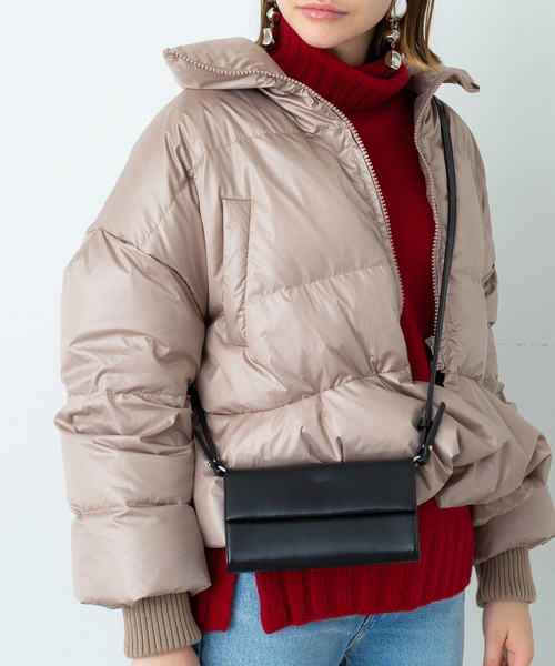 YAHKI（ヤーキ）の「【YAHKI(ヤーキ)】《STUDIOUS別注》お財布ショルダーミニバッグ YH-246（ショルダーバッグ・レディース・ブラック/ベージュ・FREE）」の3枚目の写真