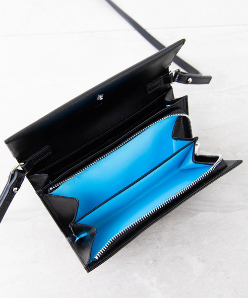 YAHKI（ヤーキ）の「【YAHKI(ヤーキ)】《STUDIOUS別注》お財布ショルダーミニバッグ YH-246（ショルダーバッグ・レディース・ブラック/ベージュ・FREE）」の9枚目の写真