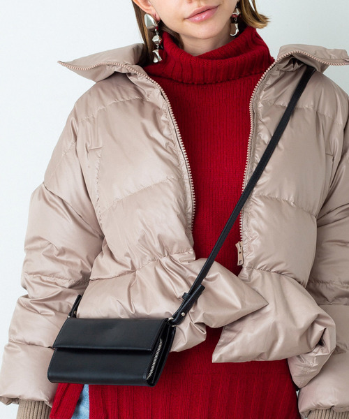 YAHKI（ヤーキ）の「【YAHKI(ヤーキ)】《STUDIOUS別注》お財布ショルダーミニバッグ YH-246（ショルダーバッグ・レディース・ブラック/ベージュ・FREE）」の11枚目の写真