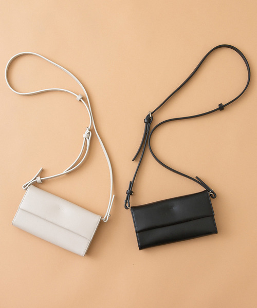 YAHKI（ヤーキ）の「【YAHKI(ヤーキ)】《STUDIOUS別注》お財布ショルダーミニバッグ YH-246（ショルダーバッグ・レディース・ブラック/ベージュ・FREE）」の20枚目の写真