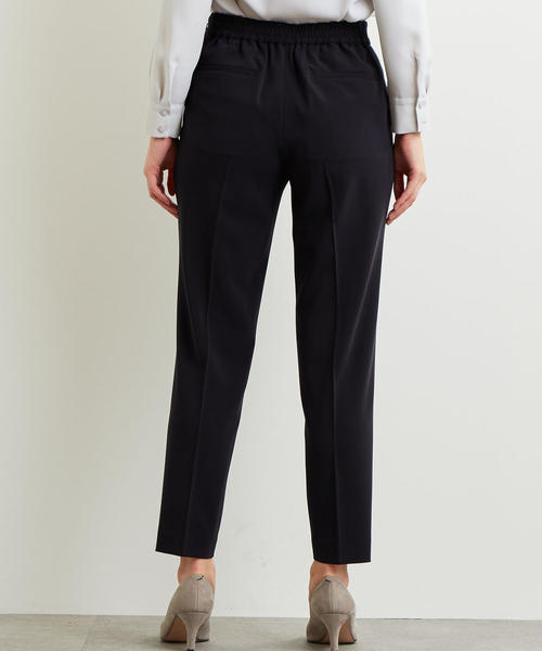 green label relaxing（グリーンレーベルリラクシング）の「[手洗い可能/パウダリードレープ]◆D テーパード パンツ NV/BK ◆（その他パンツ・レディース・ブラック/ネイビー・34/36/38/42/44/40/46）」の3枚目の写真