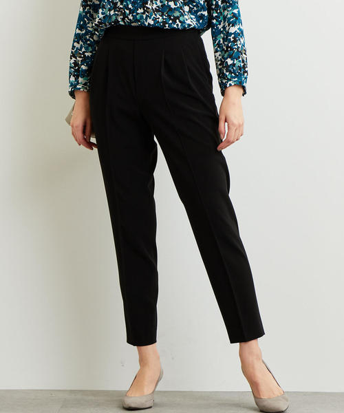 green label relaxing（グリーンレーベルリラクシング）の「[手洗い可能/パウダリードレープ]◆D テーパード パンツ NV/BK ◆（その他パンツ・レディース・ブラック/ネイビー・34/36/38/42/44/40/46）」の14枚目の写真