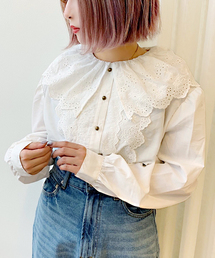 apres jour | コットンレース襟コンシャス【ZOZOTOWN限定アイテム】NEW(シャツ/ブラウス)