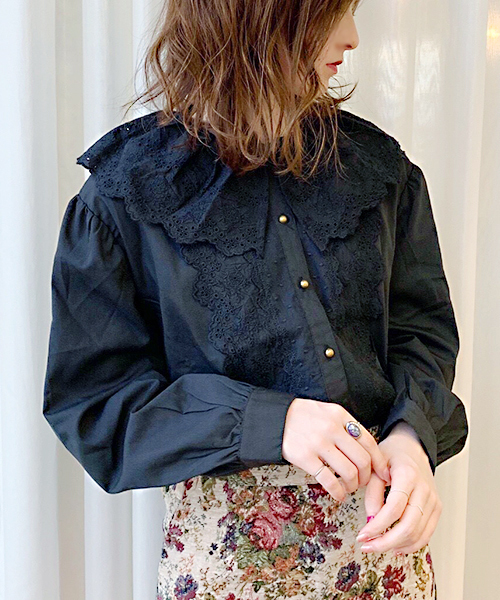apres jour(アプレジュール)の「コットンレース襟コンシャス【ZOZOTOWN限定アイテム】NEW(シャツ/ブラウス・レディース・オフホワイト/ブラック・フリー)」の10枚目の写真