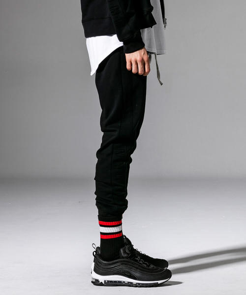 NUMBER (N)INE DENIM(ナンバーナインデニム)の「NUMBER (N)INE DENIM(ナンバーナインデニム)サイドロゴラインジョガーパンツ(スウェットパンツ・メンズ・ブラック/グレー・SMALL/MEDIUM/LARGE/X-LARGE)」の11枚目の写真