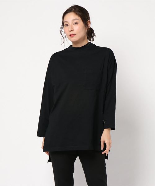 AMERICAN HOLIC（アメリカンホリック）の「ポケット付カットチュニック1（Tシャツ/カットソー・レディース・ブラック/ネイビー/ホワイト系その他/カーキ・FREE）」の8枚目の写真