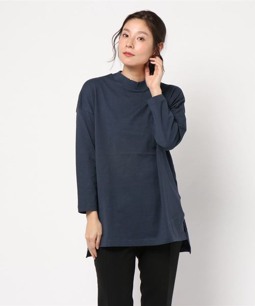 AMERICAN HOLIC（アメリカンホリック）の「ポケット付カットチュニック1（Tシャツ/カットソー・レディース・ブラック/ネイビー/ホワイト系その他/カーキ・FREE）」の9枚目の写真