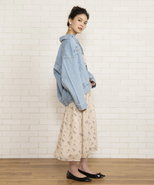 WEGO（ウィゴー）の「WEGO/タックBIG Gジャン（デニムジャケット・レディース・インディゴブルー/ダークインディゴブルー/ライトインディゴブルー・FREE）」の18枚目の写真