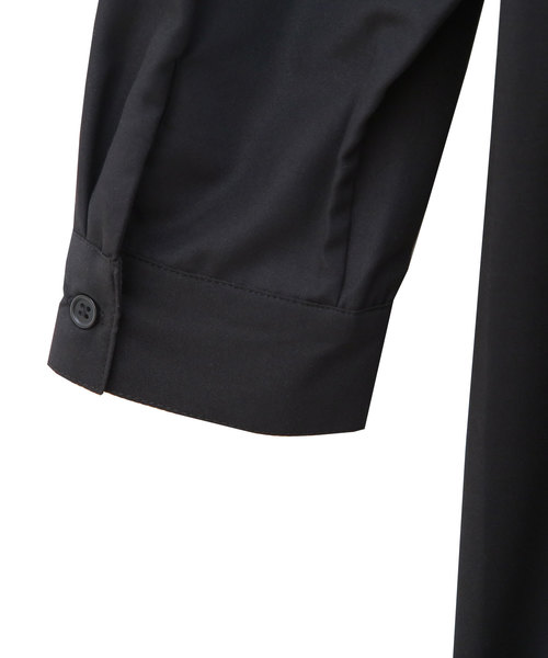 Luz Llena(ラズレナ)の「エステルブロードスキッパーシャツ(シャツ/ブラウス・レディース・ブラック/オフホワイト/グレイッシュベージュ・MEDIUM)」の8枚目の写真