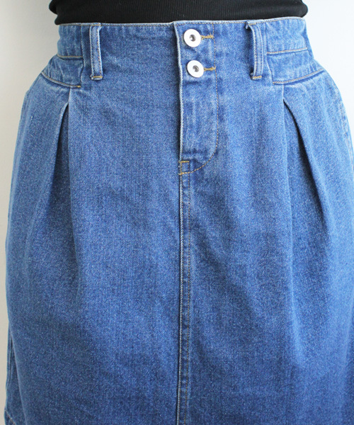 mystic（ミスティック）の「デニムタイトSK（デニムスカート・レディース・ブルー/ブラック/ネイビー・1/2）」の6枚目の写真