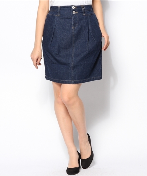 mystic（ミスティック）の「デニムタイトSK（デニムスカート・レディース・ブルー/ブラック/ネイビー・1/2）」の3枚目の写真