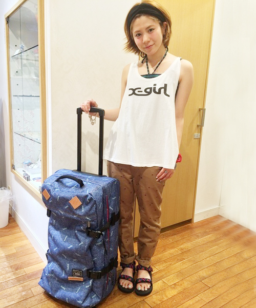 X-girl（エックスガール）の「2 PIECE SET TOP（Tシャツ/カットソー・レディース・ホワイト/ブラック/ピンク・1/2）」の13枚目の写真