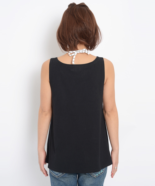 X-girl（エックスガール）の「2 PIECE SET TOP（Tシャツ/カットソー・レディース・ホワイト/ブラック/ピンク・1/2）」の10枚目の写真