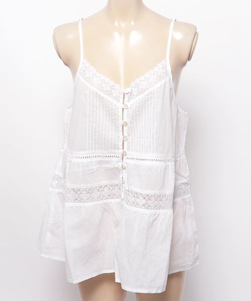 flower（フラワー）の「エターナルレースキャミ（キャミソール・レディース・ホワイト/ブラック・FREE）」の5枚目の写真