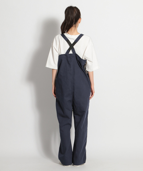 niko and...(ニコアンド)の「微配色ハギハギワークサロペット(サロペット/オーバーオール・レディース・ネイビー/カーキ・MEDIUM/LARGE)」の7枚目の写真