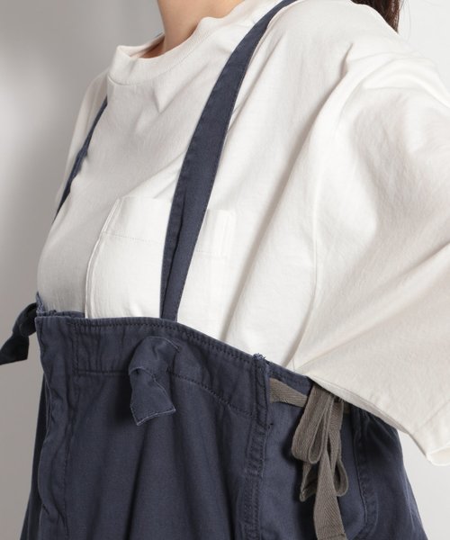 niko and...(ニコアンド)の「微配色ハギハギワークサロペット(サロペット/オーバーオール・レディース・ネイビー/カーキ・MEDIUM/LARGE)」の17枚目の写真