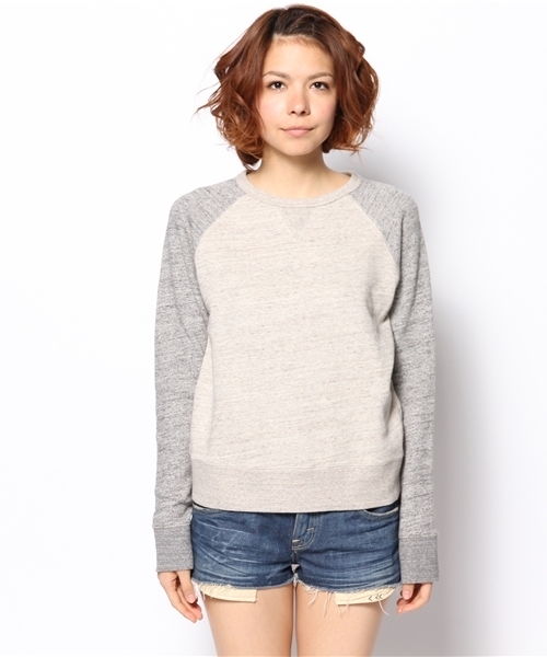 goa（ゴア）の「粗挽き杢 裏毛ﾗｸﾞﾗﾝﾌﾟﾙｵｰﾊﾞｰ（Tシャツ/カットソー・レディース・グレー/モカ/ベージュ・FREE）」の5枚目の写真