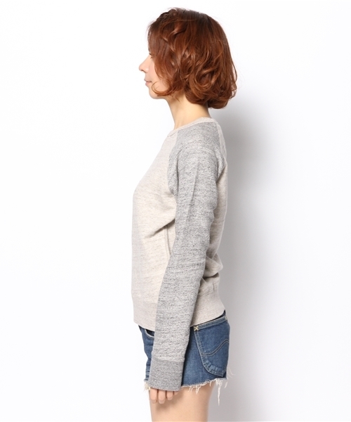 goa（ゴア）の「粗挽き杢 裏毛ﾗｸﾞﾗﾝﾌﾟﾙｵｰﾊﾞｰ（Tシャツ/カットソー・レディース・グレー/モカ/ベージュ・FREE）」の6枚目の写真