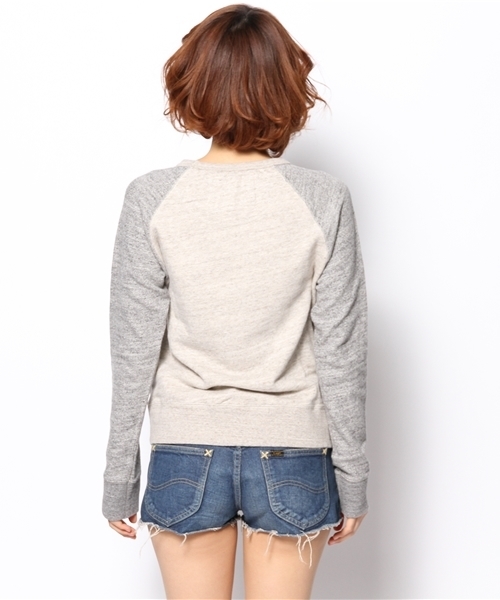 goa（ゴア）の「粗挽き杢 裏毛ﾗｸﾞﾗﾝﾌﾟﾙｵｰﾊﾞｰ（Tシャツ/カットソー・レディース・グレー/モカ/ベージュ・FREE）」の7枚目の写真