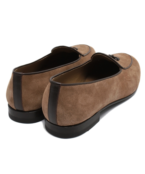 BRILLA per il gusto（ブリッラペルイルグースト）の「BOW-TIE / スエードリボンタッセル（ドレスシューズ・メンズ・ベージュ・8inch/6.5inch/6inch/7.5inch/7inch/5.5inch/8.5inch）」の4枚目の写真