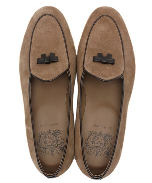 BRILLA per il gusto（ブリッラペルイルグースト）の「BOW-TIE / スエードリボンタッセル（ドレスシューズ・メンズ・ベージュ・8inch/6.5inch/6inch/7.5inch/7inch/5.5inch/8.5inch）」の10枚目の写真