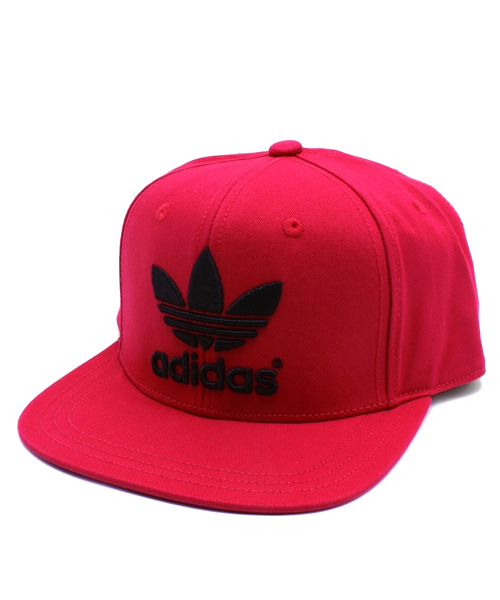adidas Originals(アディダスオリジナルス)の「アディダス オリジナルス トレフォイル キャップ adidas AC CAP TREFOIL FLAT(キャップ・メンズ・ブラック/レッド/ブルー・ONE SIZE)」の1枚目の写真
