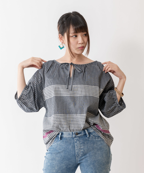 Wordtrobe パネルサッカーチェック プルオーバー シャツ ブラウス Wordtrobe ワードトローブ のファッション通販 Zozotown