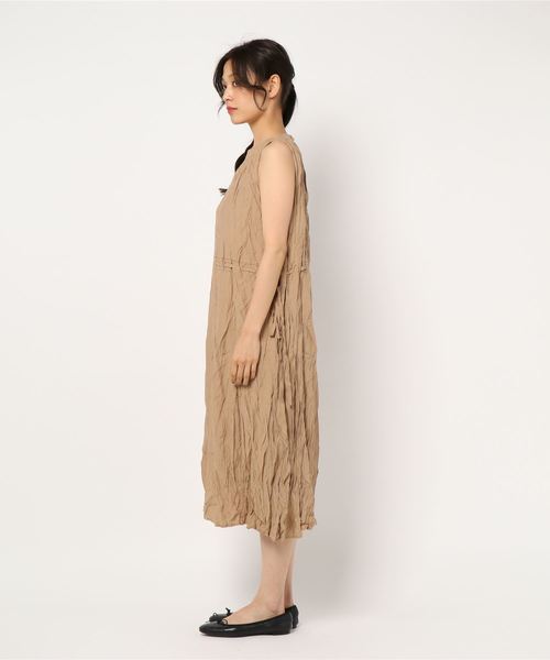 KOBE LETTUCE(コウベレタス)の「ワッシャーノースリーブマキシワンピース(ワンピース・レディース・レッド系その他/ベージュ/ブラウン系その他/ミント・FREE)」の6枚目の写真