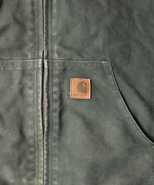 Carhartt(カーハート)の「【ヴィンテージ古着】Carhartt/カーハート アクティブパーカー(ブルゾン・メンズ・カーキ・MEDIUM)」の2枚目の写真