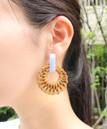 MODE ROBE（モードローブ）の「ラタンサークル ピアス（ピアス（両耳用））」