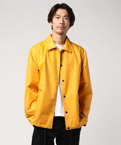 Dickies(ディッキーズ)の「【メンズ】Dickiesロゴバックプリントルーズフィットコーチジャケット(ナイロンジャケット)」|オレンジ
