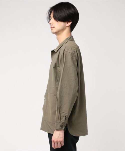 Denime（ドゥニーム）の「カバーオールシャツ（シャツ/ブラウス・メンズ・オリーブ/ライトブラウン/スミクロ・MEDIUM/LARGE/X-LARGE）」の4枚目の写真