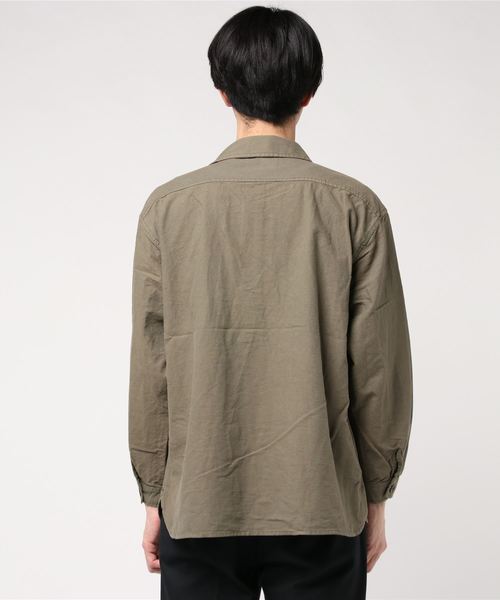 Denime（ドゥニーム）の「カバーオールシャツ（シャツ/ブラウス・メンズ・オリーブ/ライトブラウン/スミクロ・MEDIUM/LARGE/X-LARGE）」の5枚目の写真