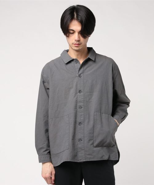 Denime（ドゥニーム）の「カバーオールシャツ（シャツ/ブラウス・メンズ・オリーブ/ライトブラウン/スミクロ・MEDIUM/LARGE/X-LARGE）」の6枚目の写真