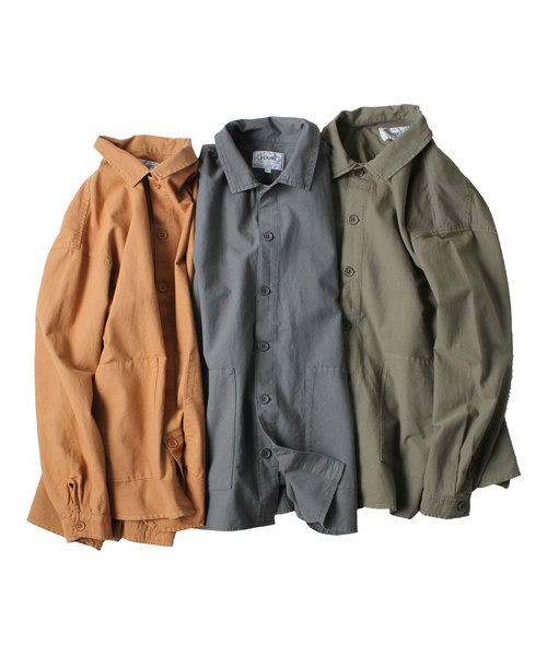 Denime（ドゥニーム）の「カバーオールシャツ（シャツ/ブラウス・メンズ・オリーブ/ライトブラウン/スミクロ・MEDIUM/LARGE/X-LARGE）」の10枚目の写真