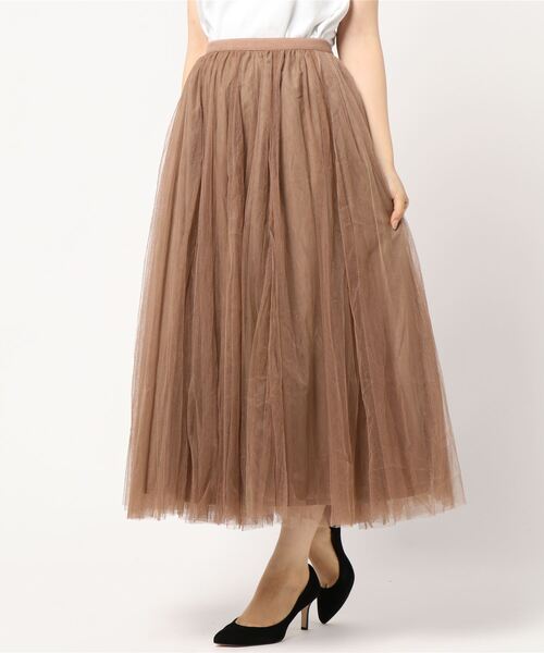 coca（coca）（コカ）の「長さ選べる上品カラーチュールスカート(SHORT)（スカート・レディース・ブラック/ベージュ/パープル/ブラウン/ラベンダー/ライトグレー/アイボリー/チャコールグレー・ONE SIZE）」の6枚目の写真