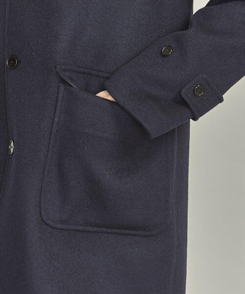 BEAUTY&YOUTH UNITED ARROWS（ビューティーアンドユースユナイテッドアローズ）の「BY メルトン バルカラー コート（チェスターコート・メンズ・ブラック/モカ/ネイビー・XL/L/S/M）」の22枚目の写真