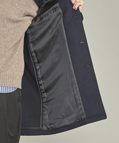 BEAUTY&YOUTH UNITED ARROWS（ビューティーアンドユースユナイテッドアローズ）の「BY メルトン バルカラー コート（チェスターコート・メンズ・ブラック/モカ/ネイビー・XL/L/S/M）」の19枚目の写真