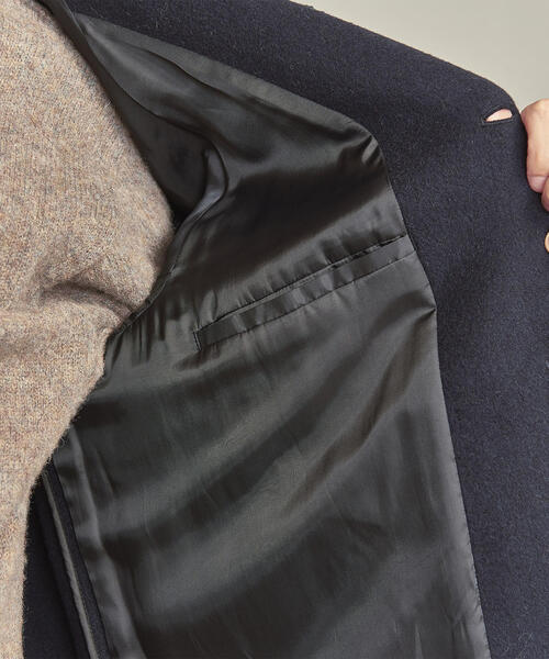 BEAUTY&YOUTH UNITED ARROWS（ビューティーアンドユースユナイテッドアローズ）の「BY メルトン バルカラー コート（チェスターコート・メンズ・ブラック/モカ/ネイビー・XL/L/S/M）」の17枚目の写真