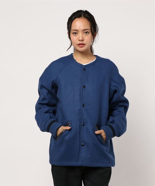 ジャケット・アウター Skookum NO COLLAR LONG COAT 38 Skookum NO COLLAR LONG COAT 38