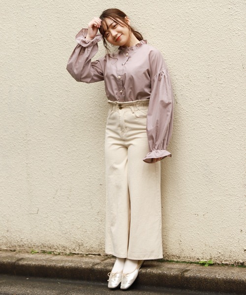apres jour(アプレジュール)の「デニムワイドパンツ【ZOZOTOWN限定アイテム】(デニムパンツ・レディース・ブラック/オフホワイト/インディゴブルー・フリー)」の18枚目の写真