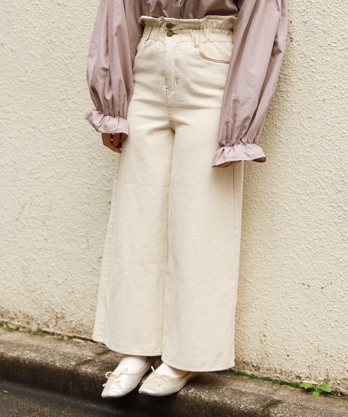 apres jour(アプレジュール)の「デニムワイドパンツ【ZOZOTOWN限定アイテム】(デニムパンツ・レディース・ブラック/オフホワイト/インディゴブルー・フリー)」の15枚目の写真