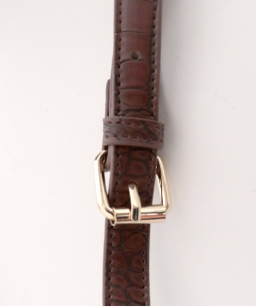 archives（アルシーヴ）の「クロコスクエアショルダー（ショルダーバッグ・レディース・ブラック/ブラウン/グレー系その他・MEDIUM）」の9枚目の写真