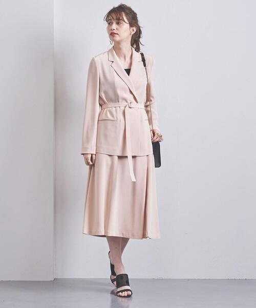 UNITED ARROWS☆UBCB バックサテンテーラードスカートスーツ 36 UNITED ARROWS☆UBCB バックサテンテーラードスカートスーツ 36