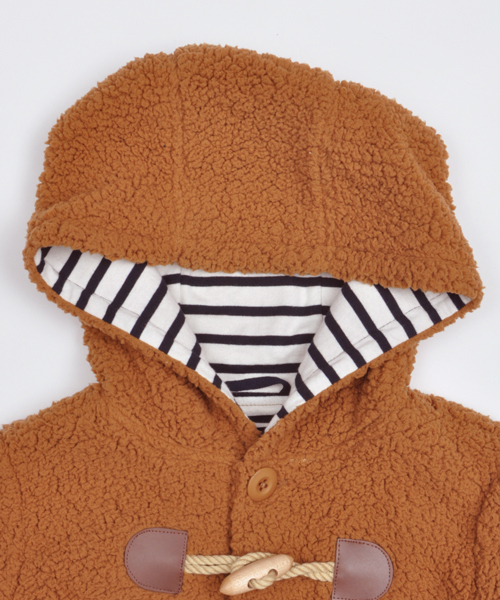 green label relaxing(グリーンレーベルリラクシング)の「「WEB限定」【KIDS】ボアショート ダッフルコート ◆(ダッフルコート・キッズ・モカ/ネイビー・115cm/105cm/125cm/95cm)」の7枚目の写真