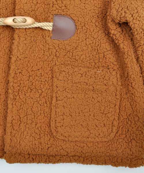 green label relaxing(グリーンレーベルリラクシング)の「「WEB限定」【KIDS】ボアショート ダッフルコート ◆(ダッフルコート・キッズ・モカ/ネイビー・115cm/105cm/125cm/95cm)」の9枚目の写真