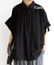 antiqua | 半袖ワイドシャツ(シャツ/ブラウス)