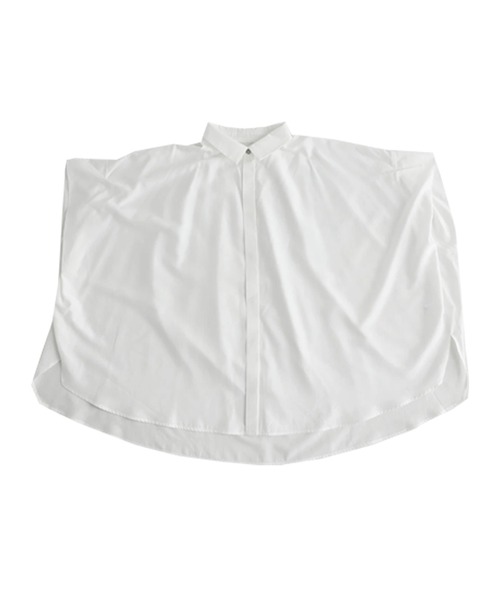 antiqua(アンティカ)の「半袖ワイドシャツ(シャツ/ブラウス・レディース・オフホワイト/ブラウン系その他/ブラック・FREE)」の11枚目の写真