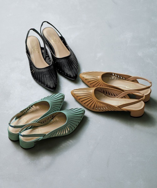 RANAN(ラナン)の「バックストラップミュール(サンダル・レディース・ブラック/セージグリーン/マスタード・LL/M/L/S)」の4枚目の写真