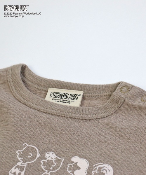 PEANUTS(ピーナッツ)の「SNOOPY/スヌーピー デコボコ天竺プリントTシャツ(Tシャツ/カットソー・キッズ・チャコールグレー/ライトベージュ・110cm/100cm/120cm/130cm/140cm/90㎝/150cm/160cm/90cm)」の5枚目の写真